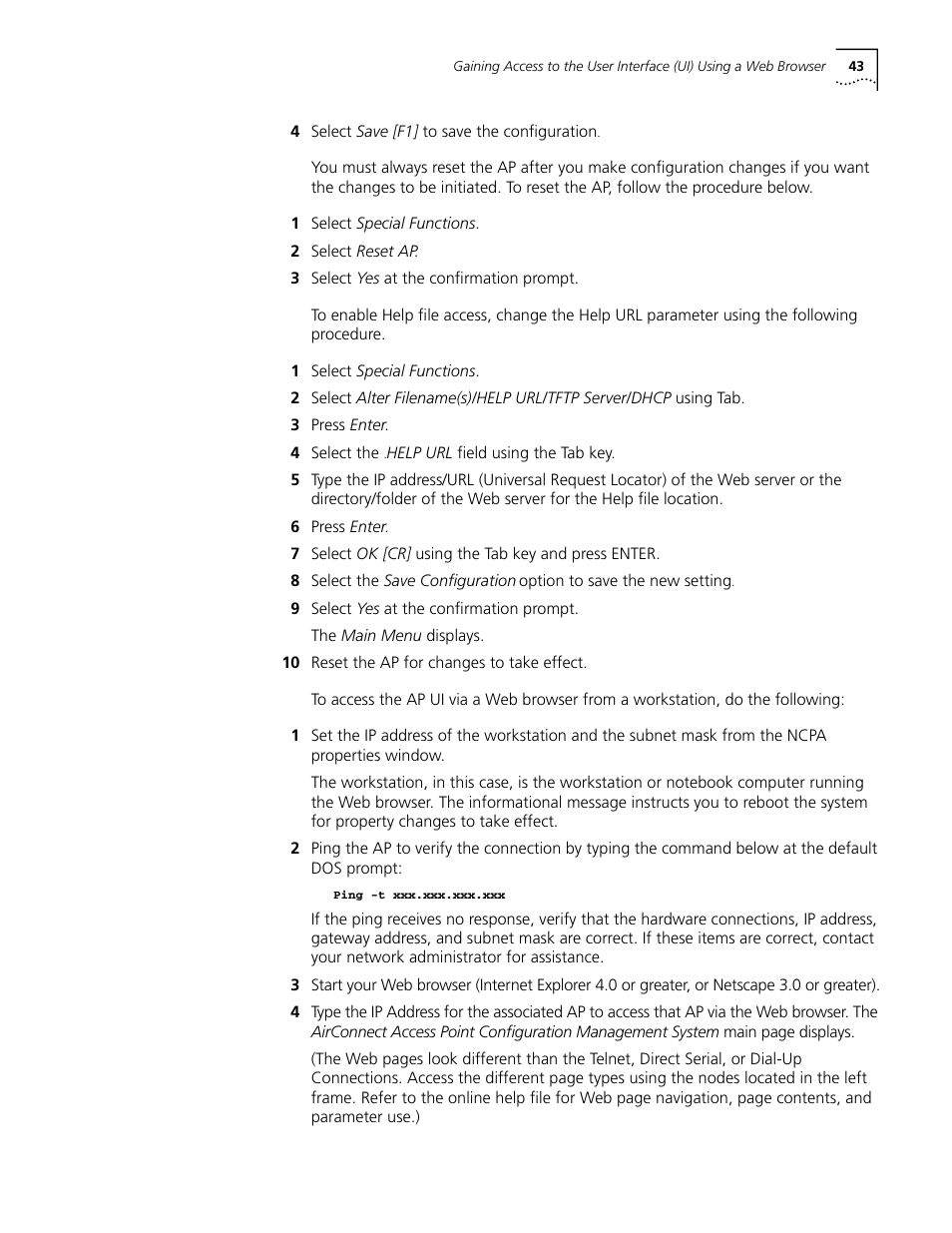 Cabletron Systems AirConnect 3Com User Manual | Page 43 / 93