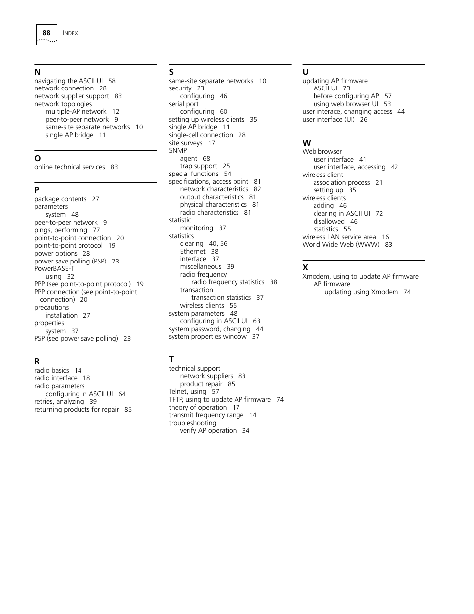 Cabletron Systems AirConnect 3Com User Manual | Page 88 / 93