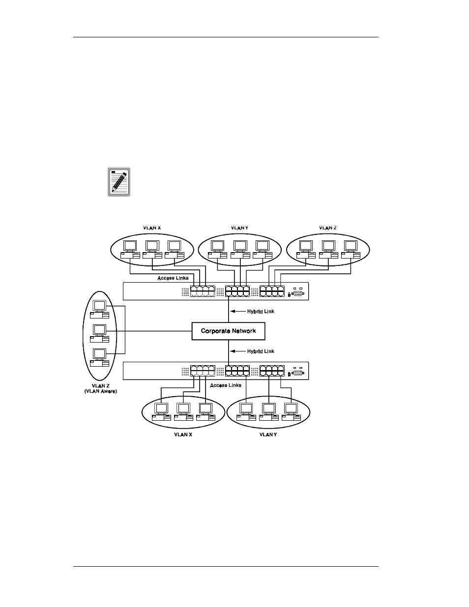 Vlan application example | Cabletron Systems SmartSTACK ELS100 User Manual | Page 102 / 110