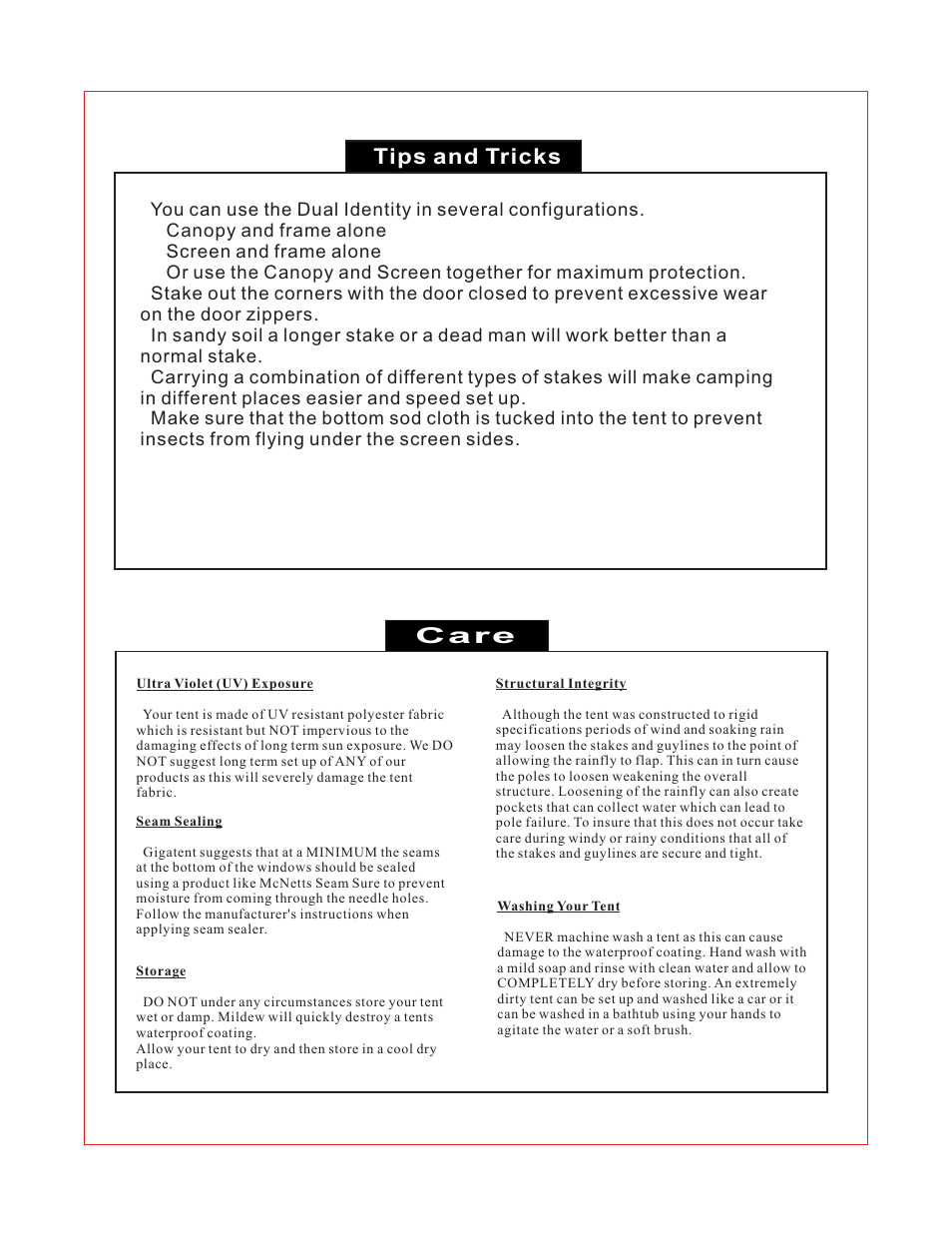 Giga Tent SHT 009 User Manual | Page 5 / 8