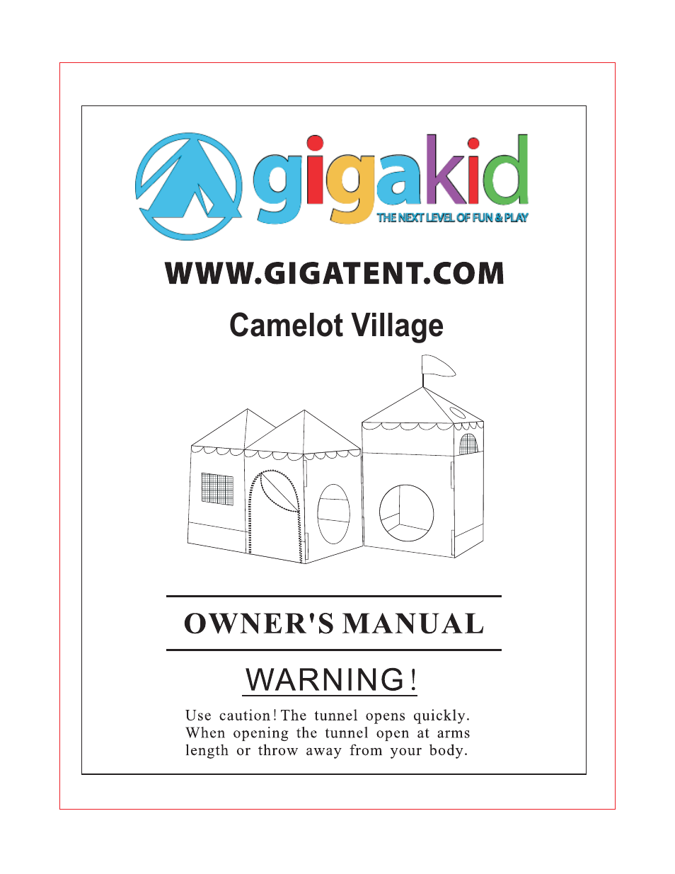 Giga Tent CT 042 User Manual | 4 pages