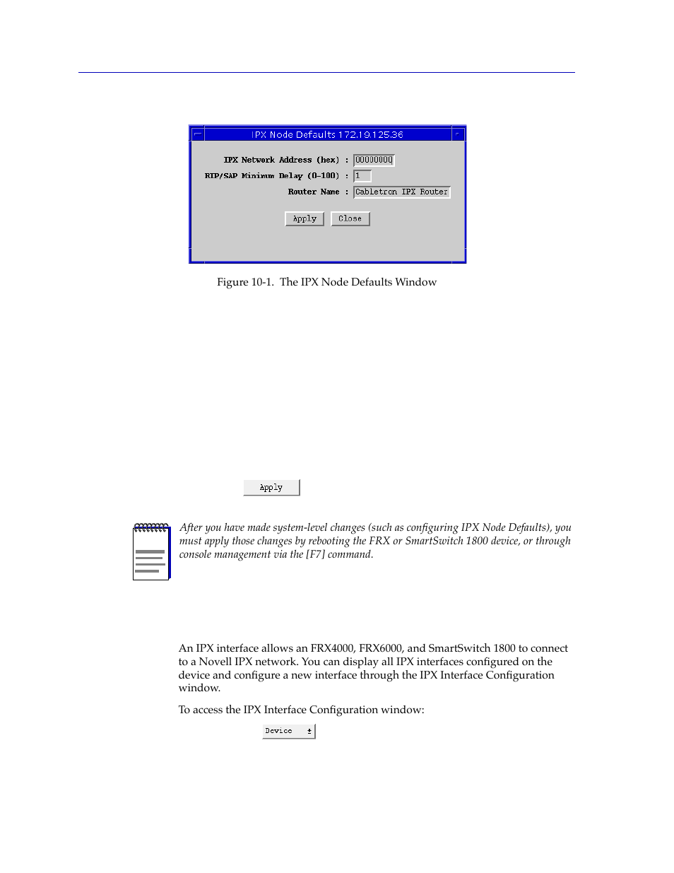 Configuring ipx interfaces, Conþguring ipx interfaces -2 | Cabletron Systems FRX6000 User Manual | Page 182 / 232