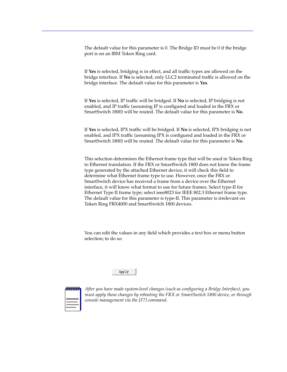 Changing configuration values, Changing conþguration values -3 | Cabletron Systems FRX6000 User Manual | Page 197 / 232
