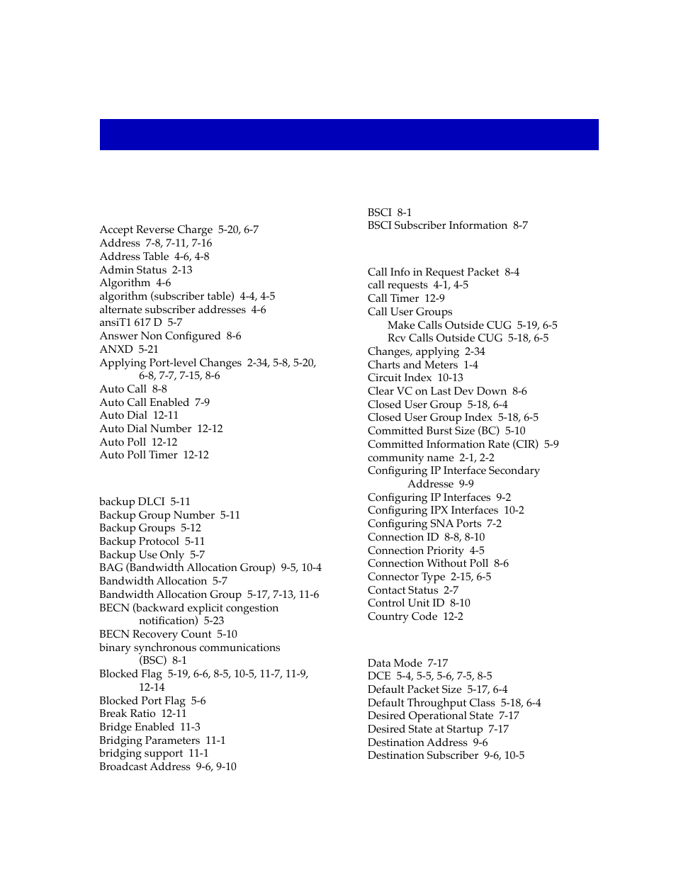 Index | Cabletron Systems FRX6000 User Manual | Page 227 / 232
