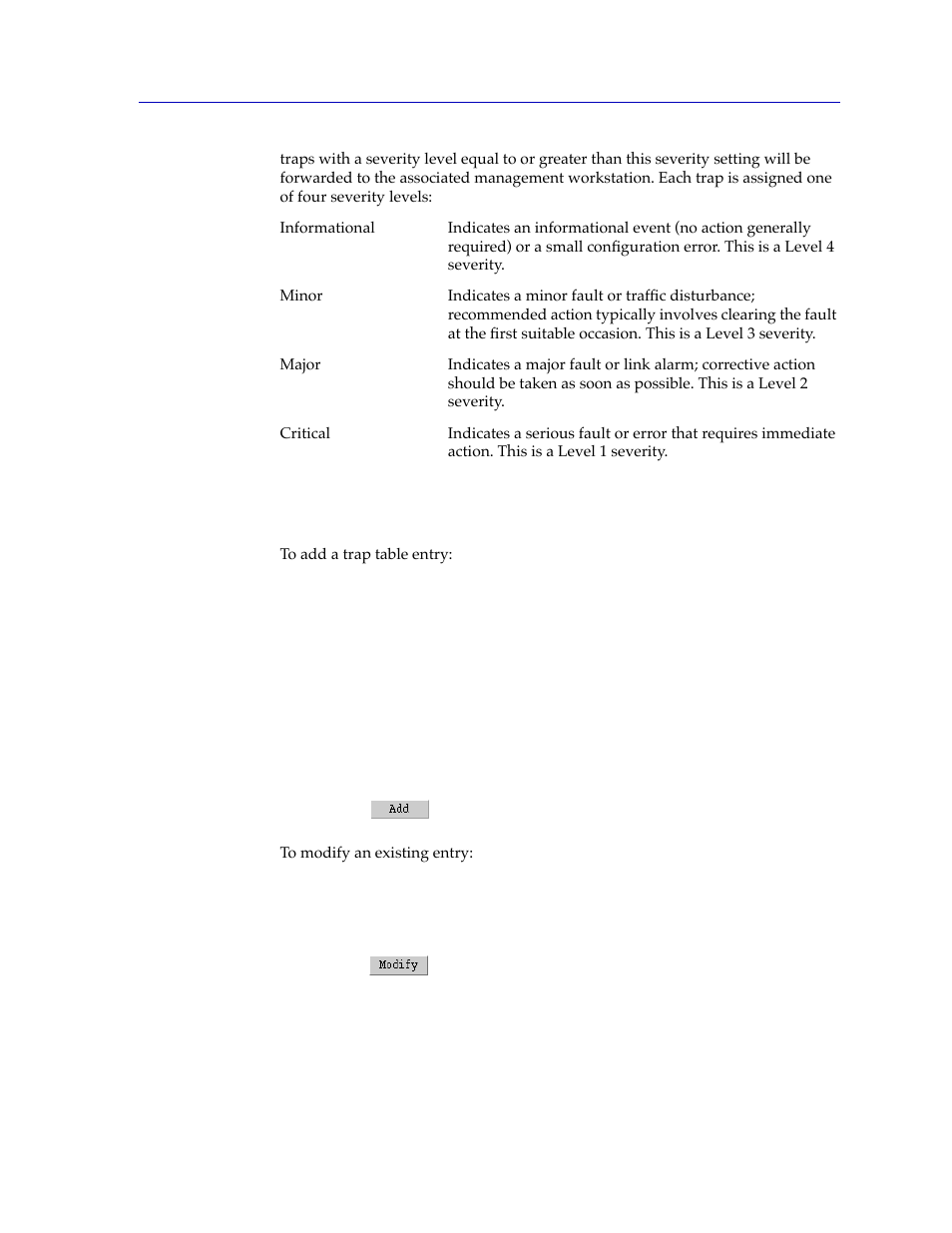 Configuring traps, Conþguring traps -3 | Cabletron Systems FRX6000 User Manual | Page 53 / 232