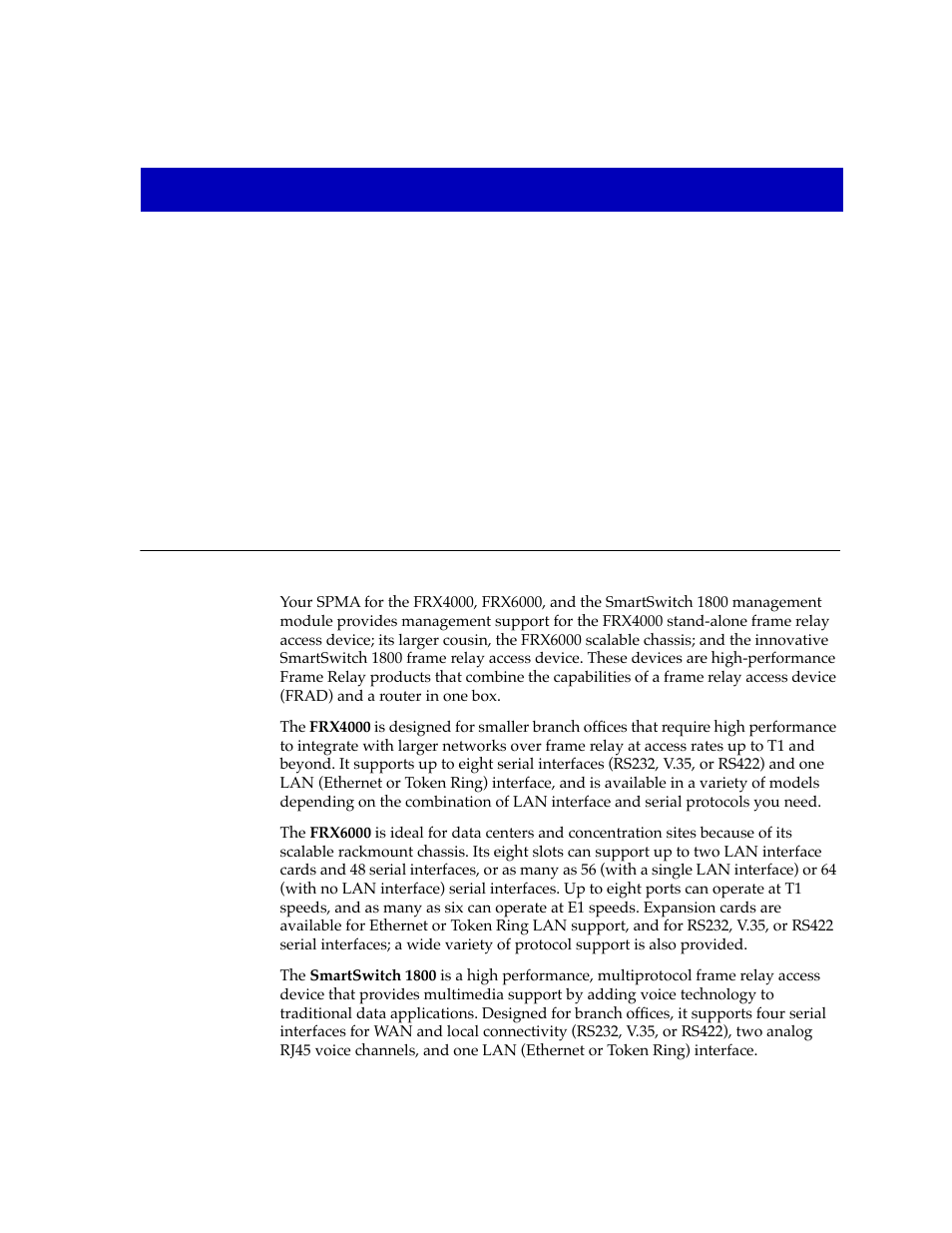 Introduction to spma for the frx4000, frx6000, and, Chapter 1 | Cabletron Systems FRX6000 User Manual | Page 9 / 232
