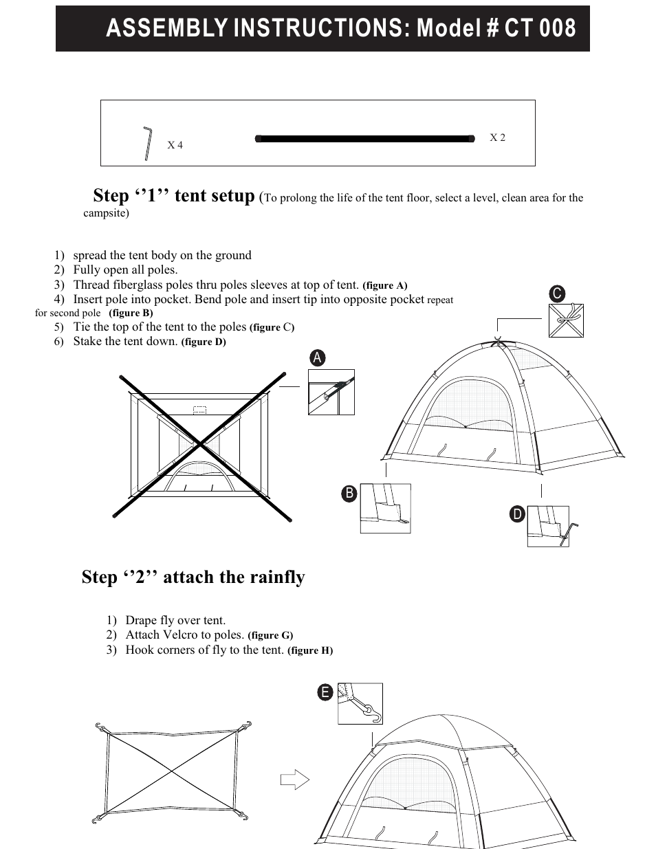 Giga Tent CT 008 User Manual | 1 page