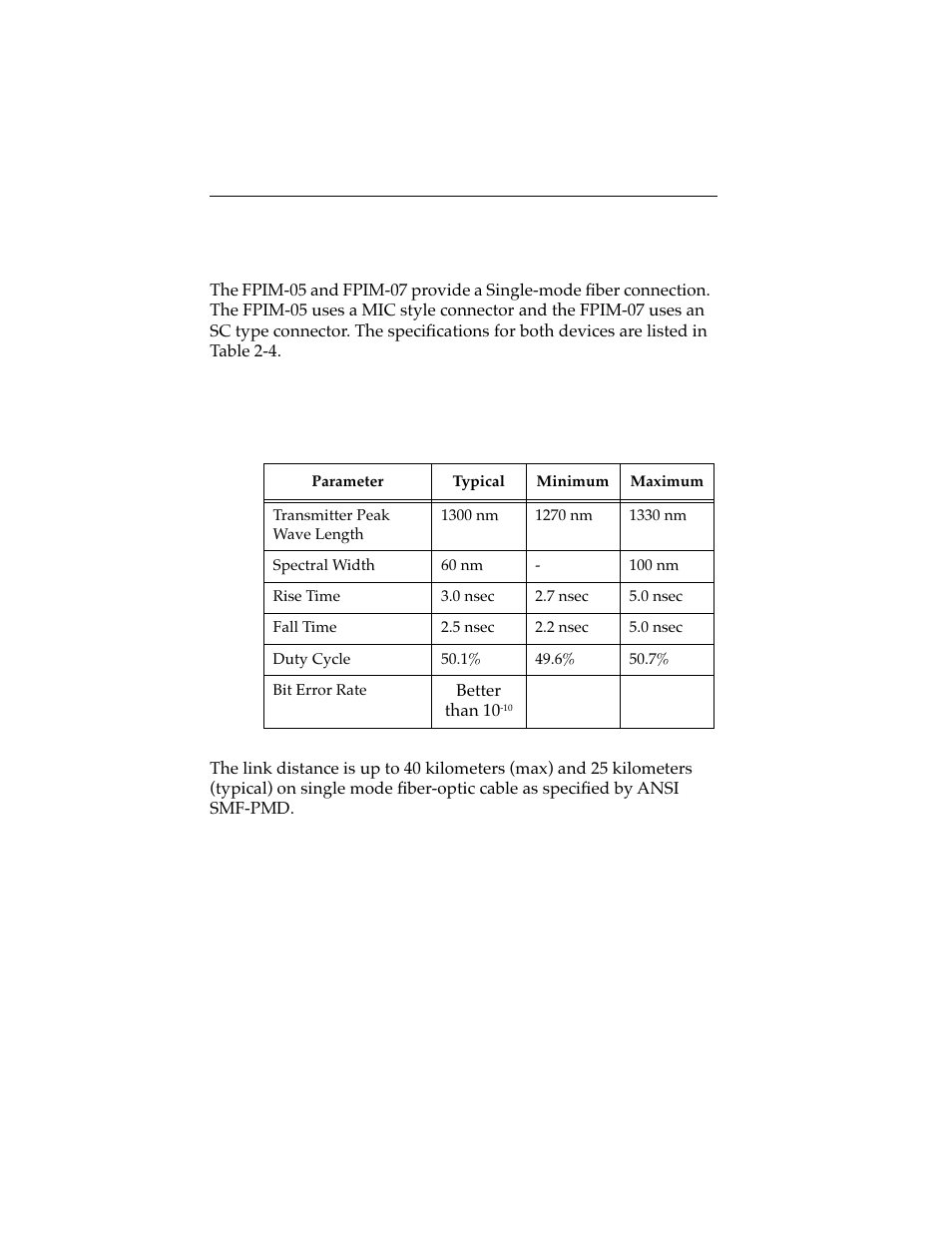 3 fpim-05 and fpim-07, 3 fpim-05 and fpim-07 -4 | Cabletron Systems 7F06-02 User Manual | Page 15 / 28