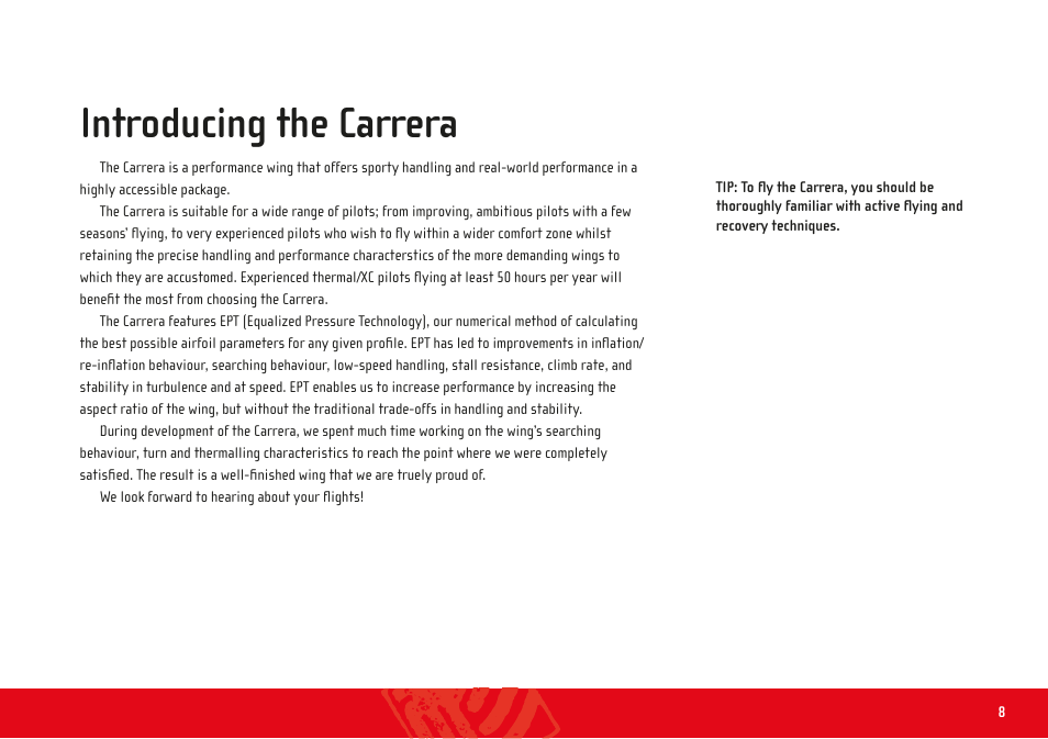 Introducing the carrera | GIN Carrera User Manual | Page 8 / 34