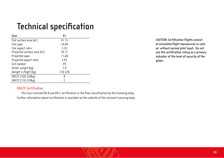 Technical specification | GIN Fuse User Manual | Page 30 / 38