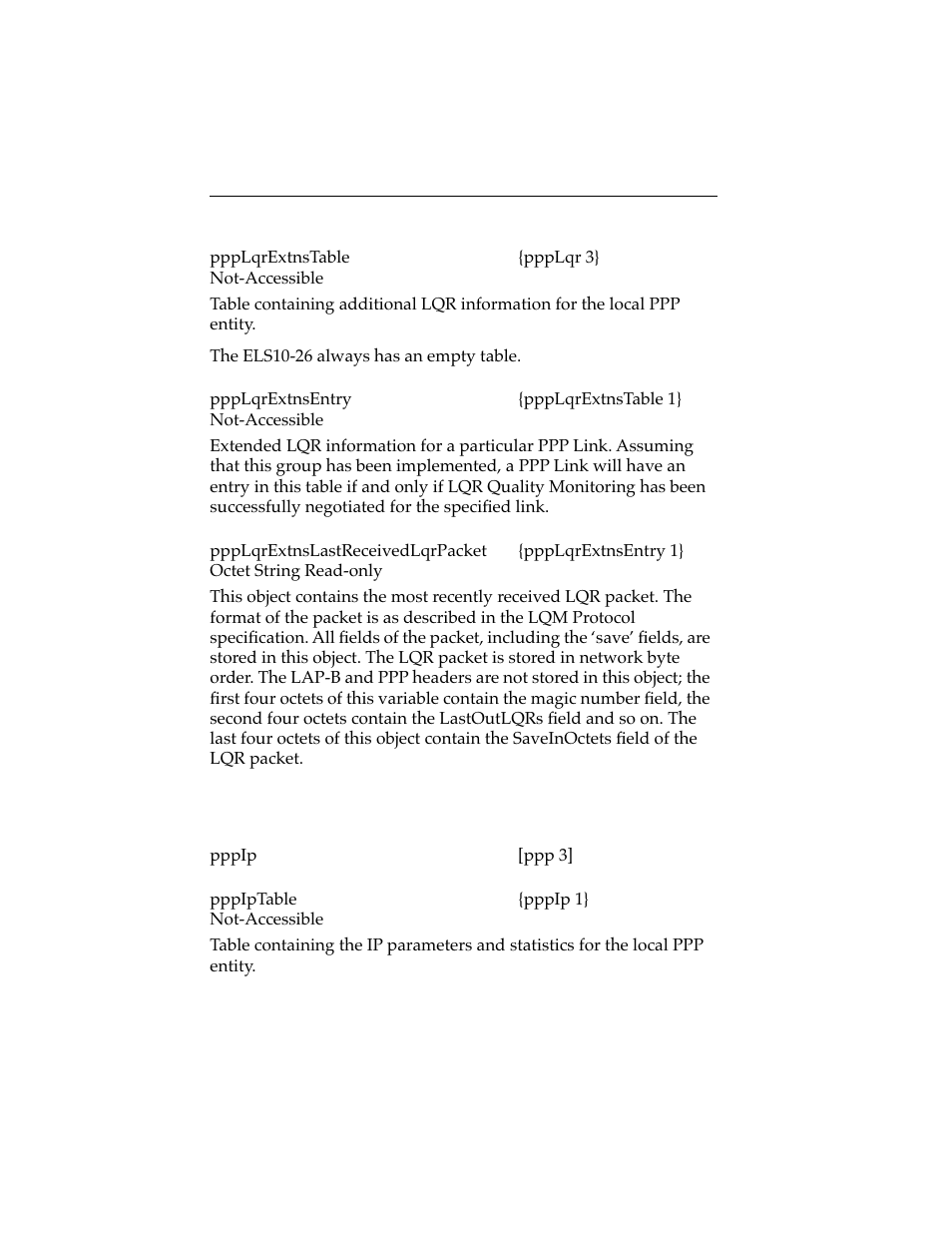 2 ppp ip table, Ppp ip table -10 | Cabletron Systems ELS10-26 User Manual | Page 108 / 170