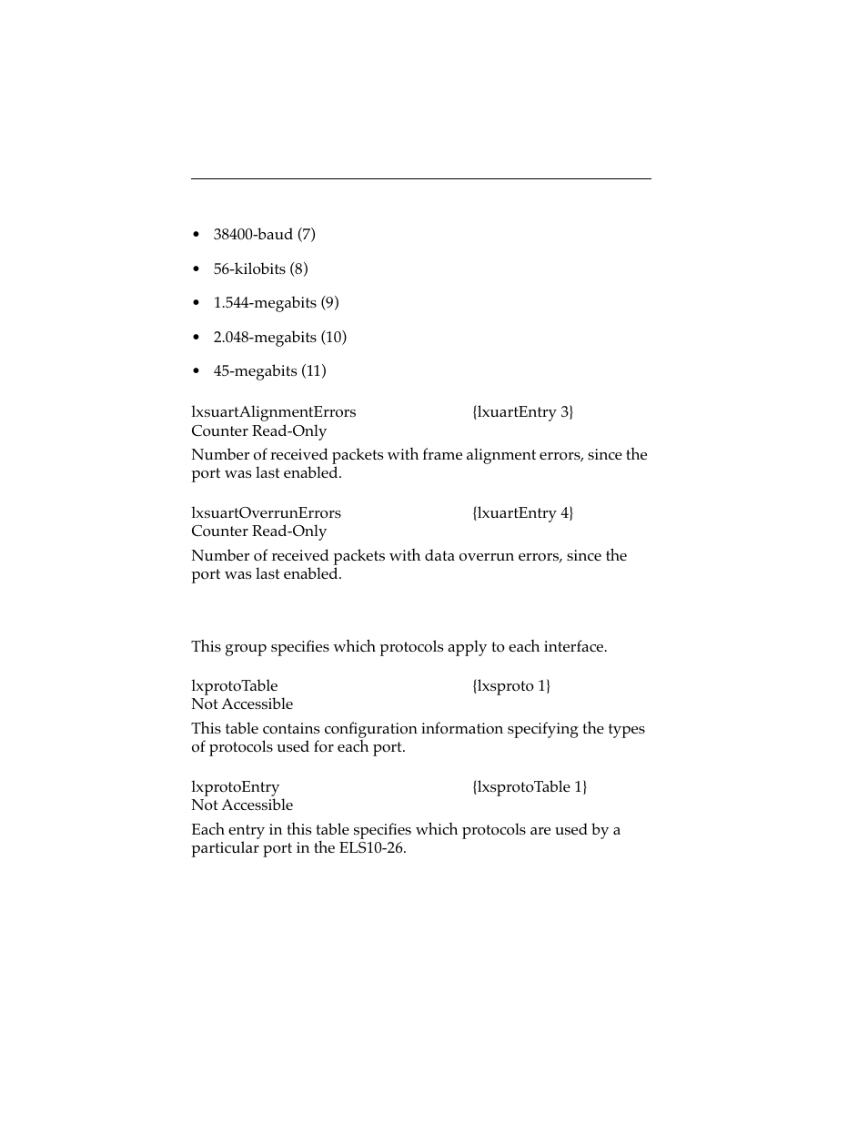 9 enterasys protocol group, Cabletron protocol group -24 | Cabletron Systems ELS10-26 User Manual | Page 136 / 170