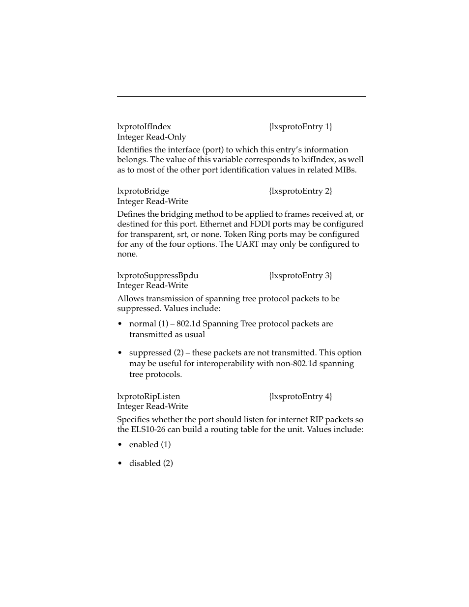 Cabletron Systems ELS10-26 User Manual | Page 137 / 170