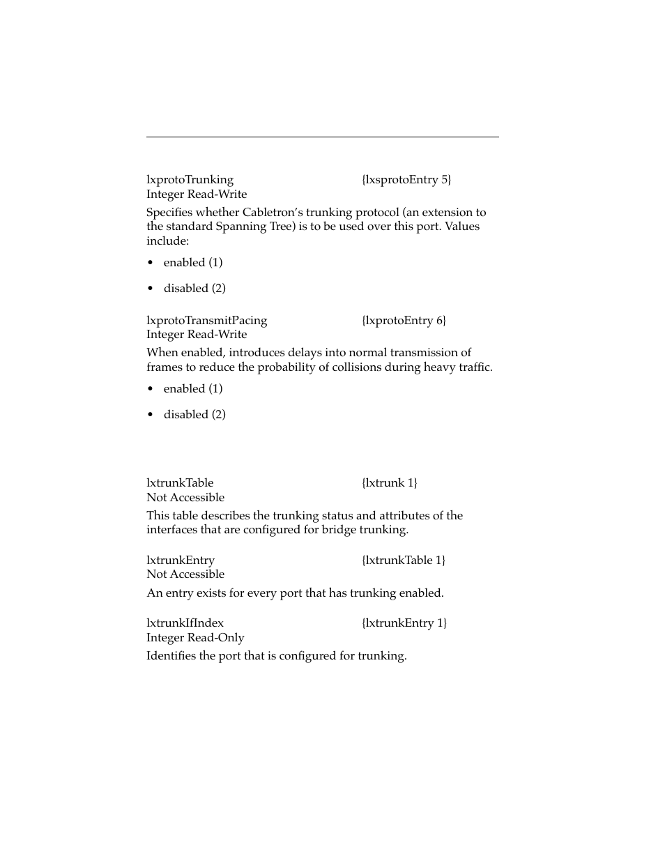 10 enterasys trunking group, 10 cabletron trunking group -26 | Cabletron Systems ELS10-26 User Manual | Page 138 / 170