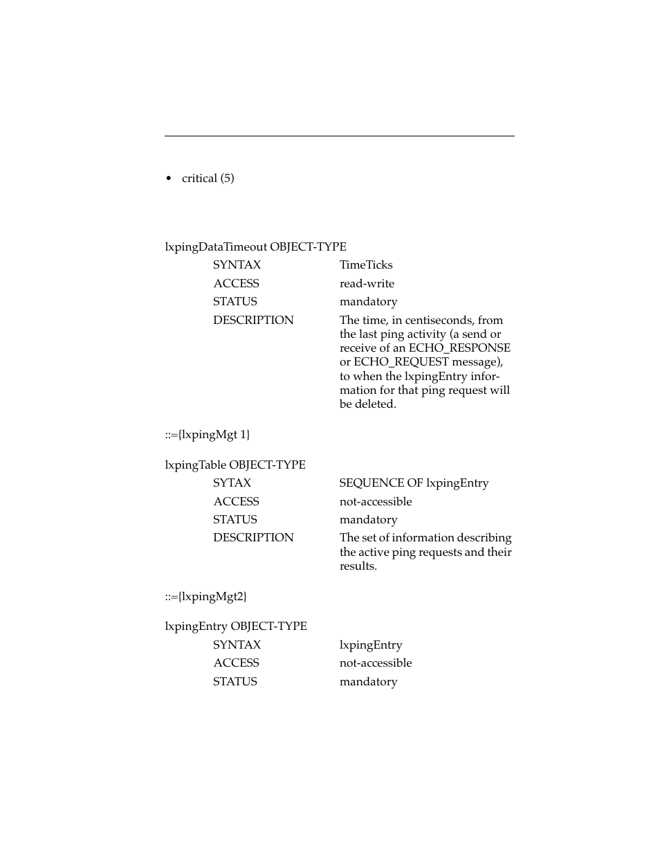 13 ping management mib, 13 ping management mib -35 | Cabletron Systems ELS10-26 User Manual | Page 147 / 170