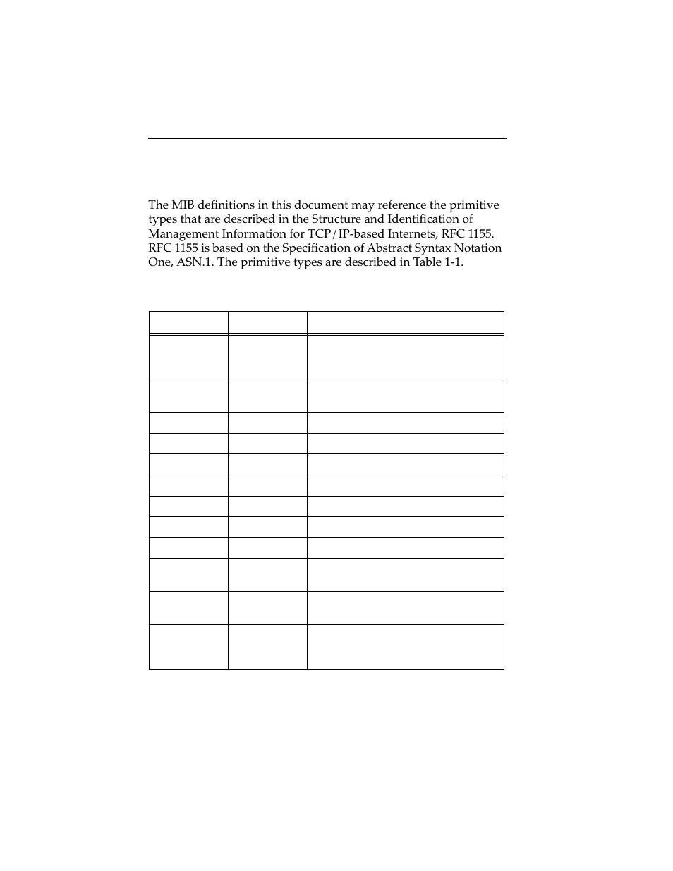 5 mib primitive types, Mib primitive types -6 | Cabletron Systems ELS10-26 User Manual | Page 16 / 170
