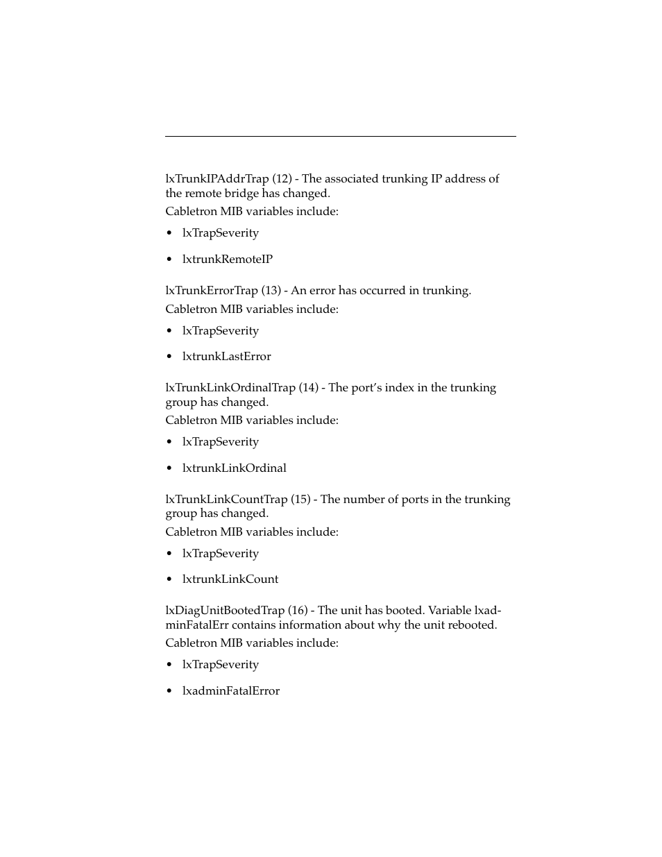 Cabletron Systems ELS10-26 User Manual | Page 165 / 170