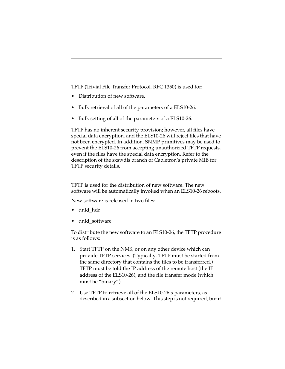 8 tftp, Tftp -13 | Cabletron Systems ELS10-26 User Manual | Page 23 / 170