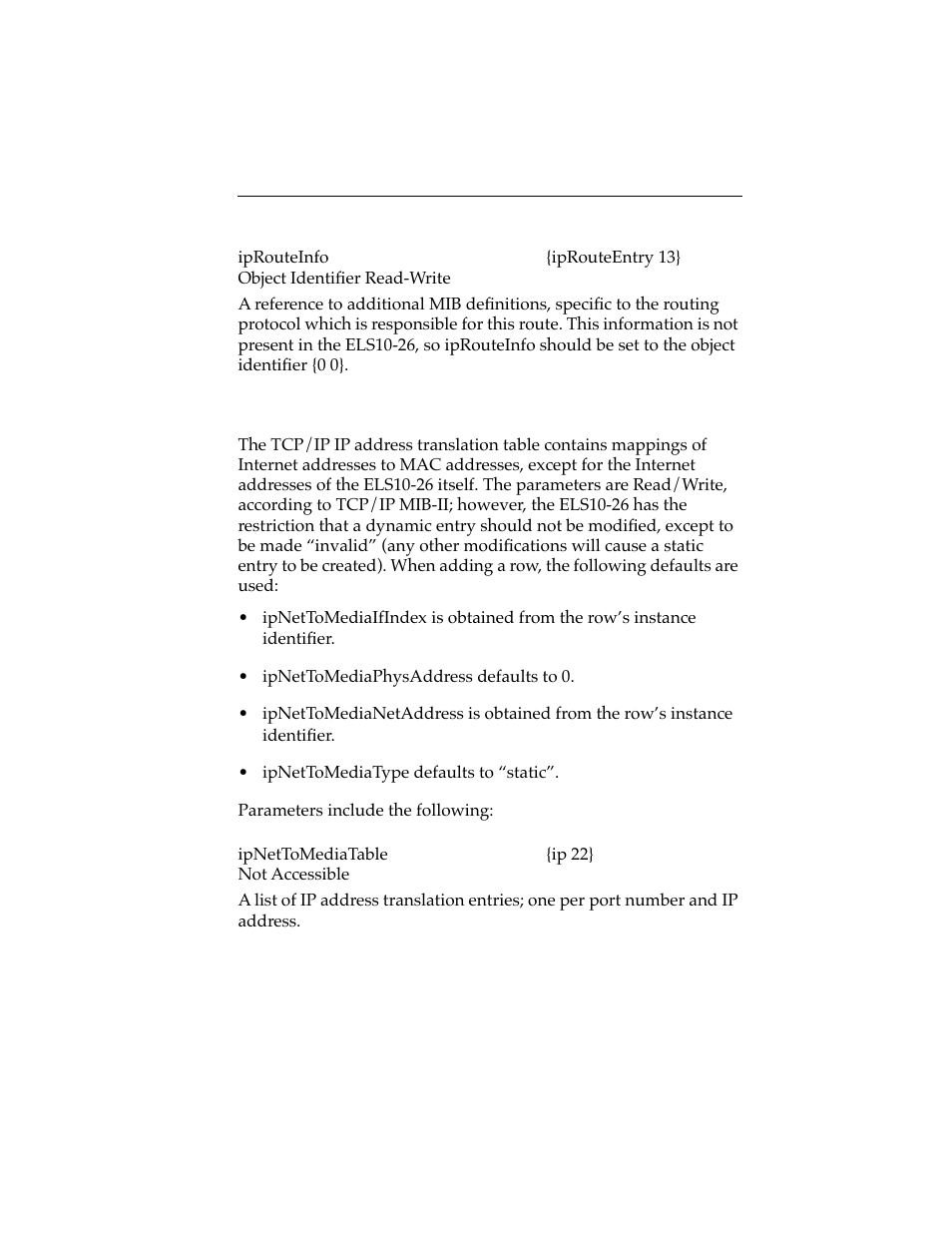 3 ip address translation table, Ip address translation table -17 | Cabletron Systems ELS10-26 User Manual | Page 43 / 170