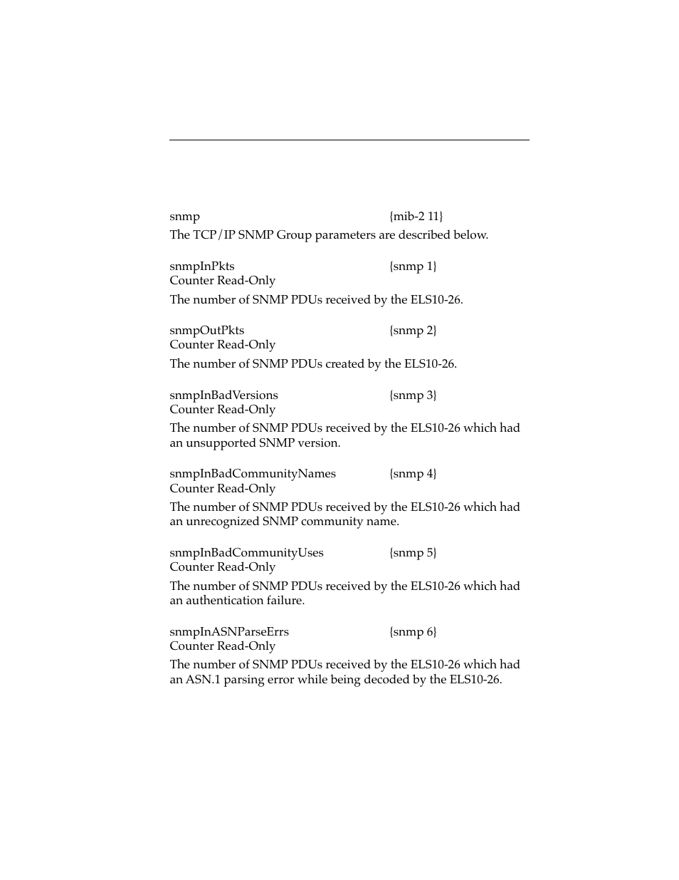 11 snmp management group, 11 snmp management group -25 | Cabletron Systems ELS10-26 User Manual | Page 51 / 170