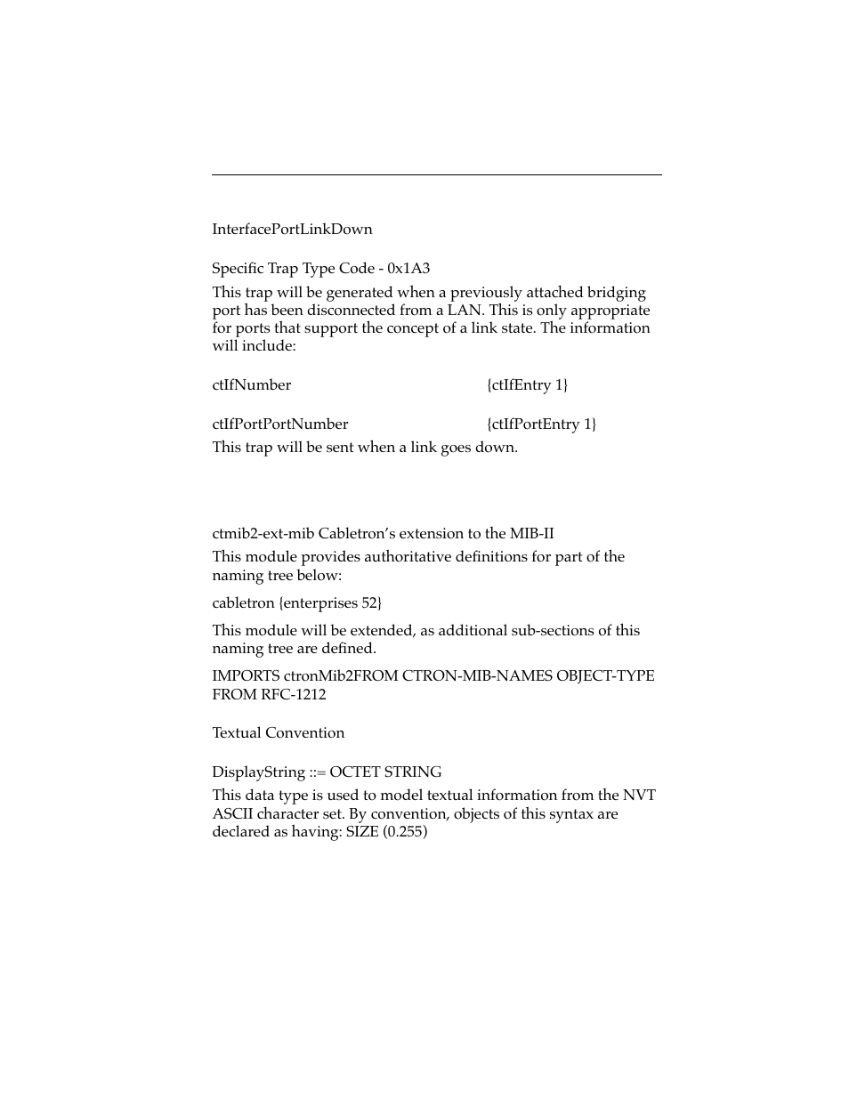 17 enterasys mib 2 extensions, 17 cabletron mib 2 extensions -39 | Cabletron Systems ELS10-26 User Manual | Page 65 / 170