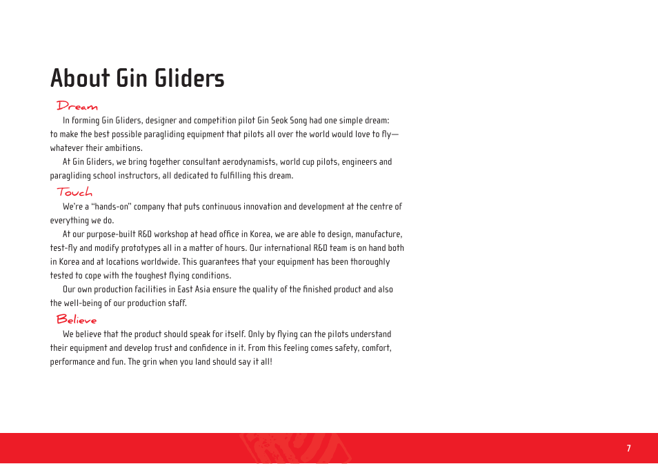 Yeti_harness_manual_en_ 7, About gin gliders | GIN Yeti xtrem User Manual | Page 7 / 29