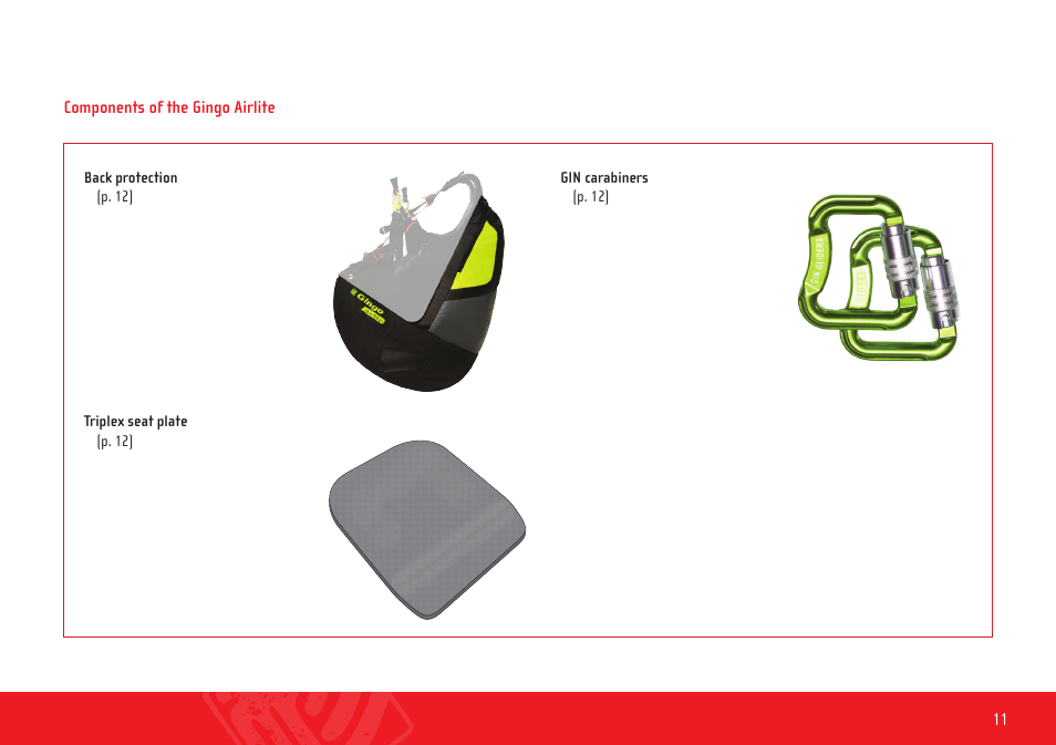 GIN Gingo Airlite User Manual | Page 11 / 36