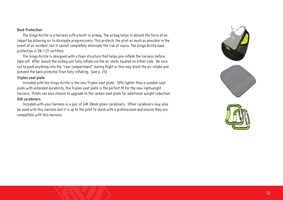 GIN Gingo Airlite User Manual | Page 12 / 36