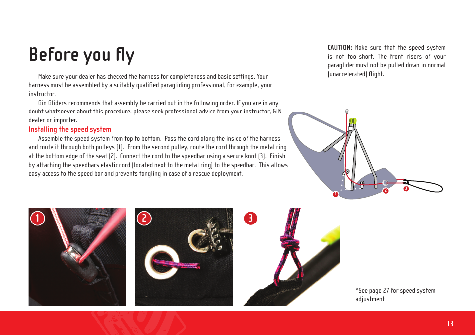 Before you fly | GIN Gingo Airlite User Manual | Page 13 / 36