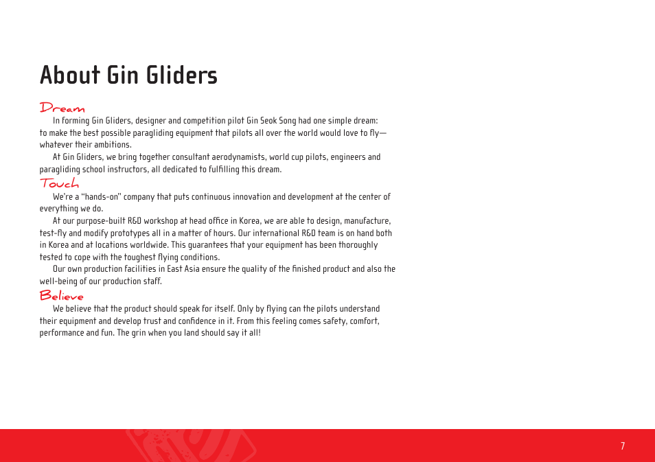 About gin gliders | GIN Gingo Airlite User Manual | Page 7 / 36