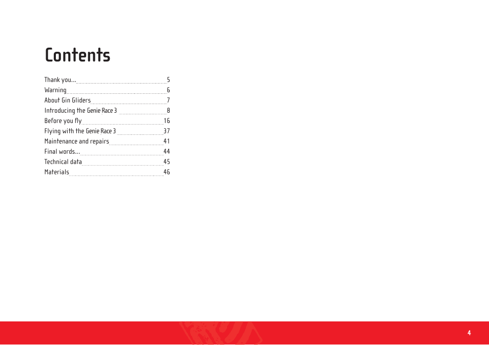 GIN Genie Race 3 User Manual | Page 4 / 47