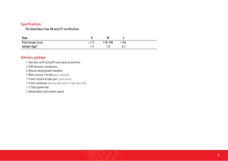 Genie race 3_manual_en_ 6 | GIN Genie Race 3 User Manual | Page 9 / 47