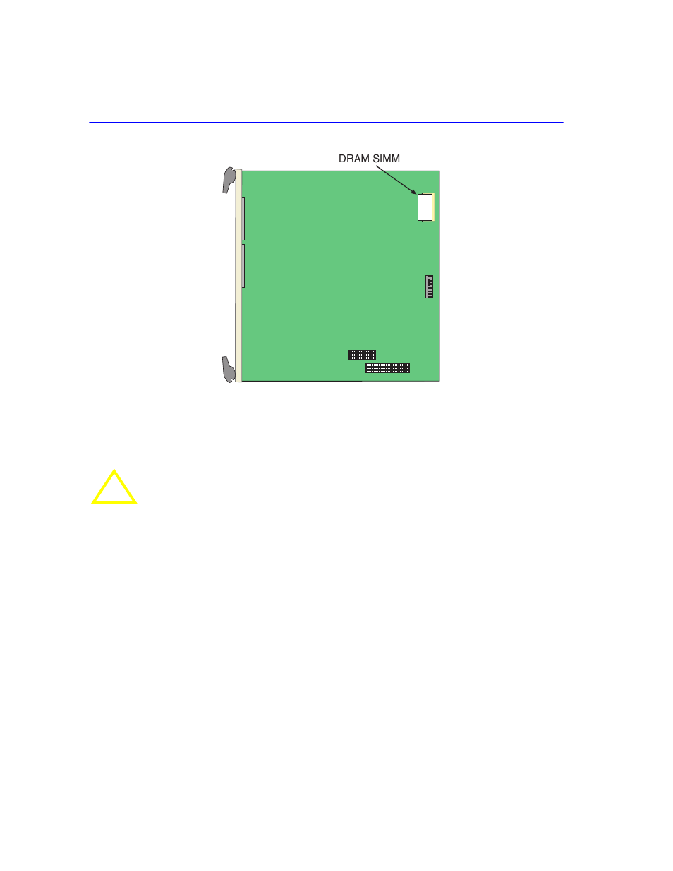 B.2.2 installing the dram simm, Simm slot locations, Figure b-2 | Cabletron Systems 6H258-17 User Manual | Page 54 / 58