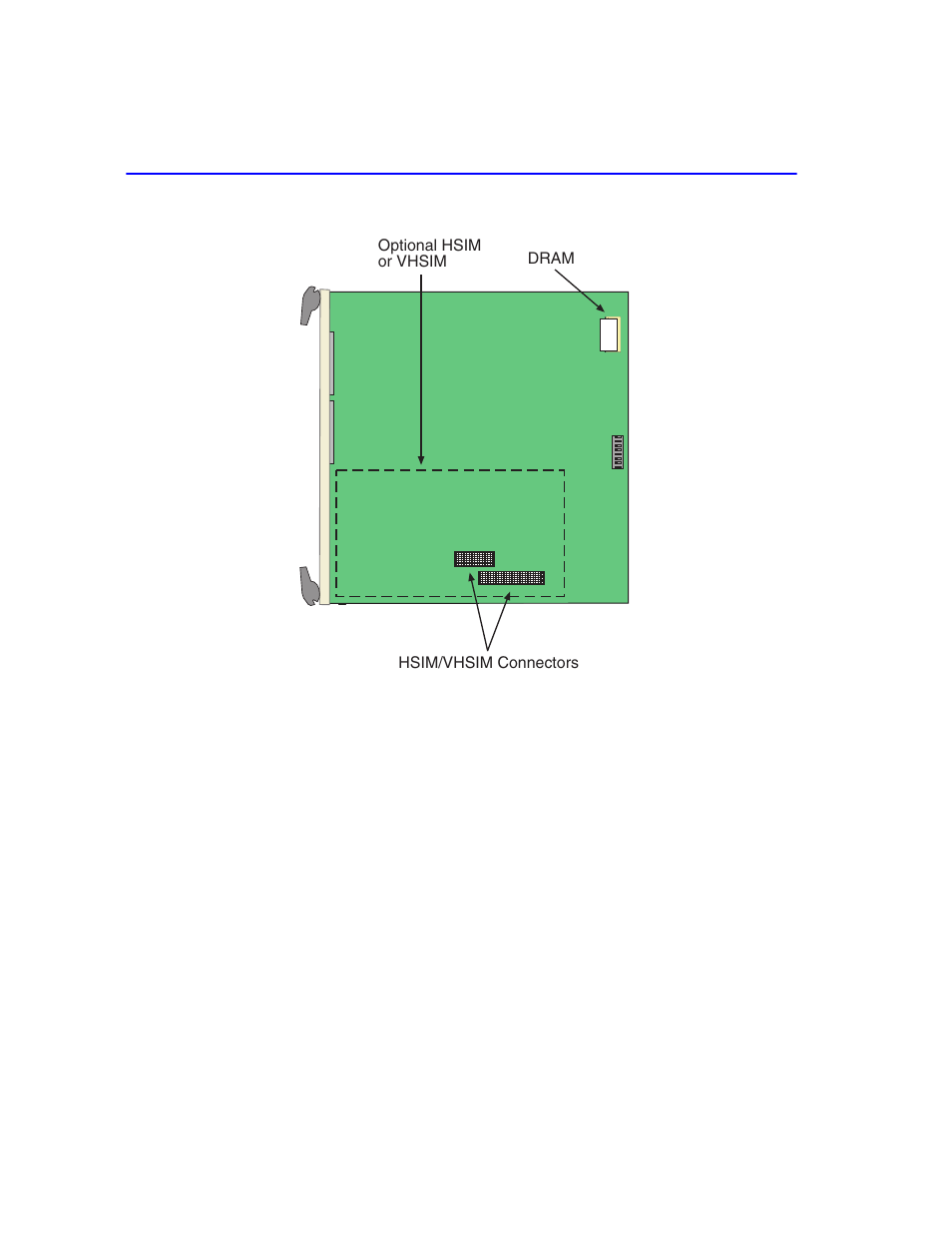 Hsim and vhsim connector locations | Cabletron Systems 6H258-17 User Manual | Page 56 / 58