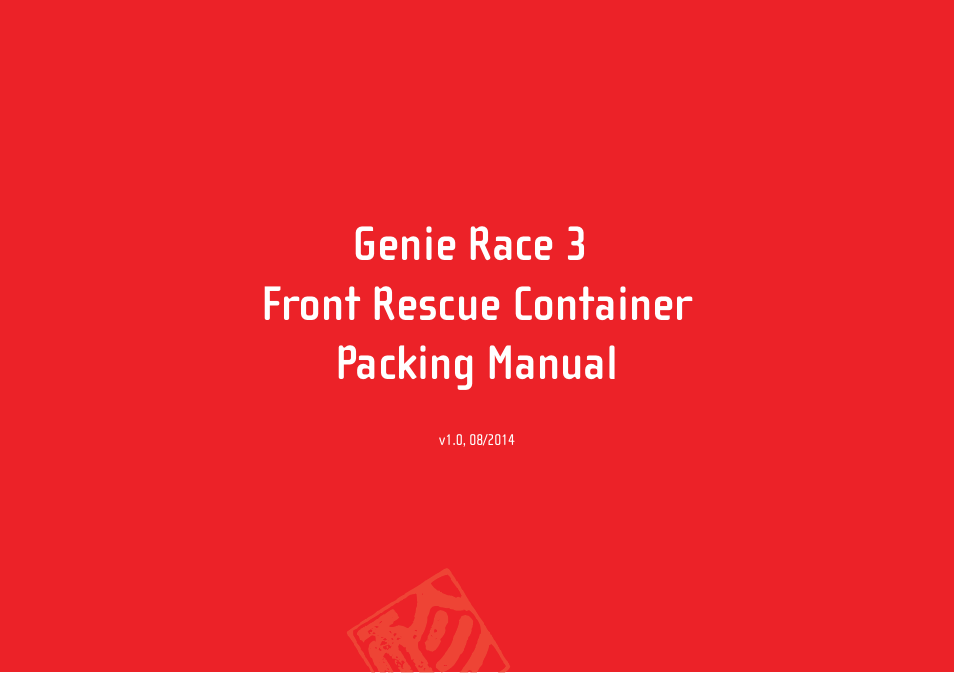 GIN Genie Race 3 Front Rescue Container User Manual | 4 pages