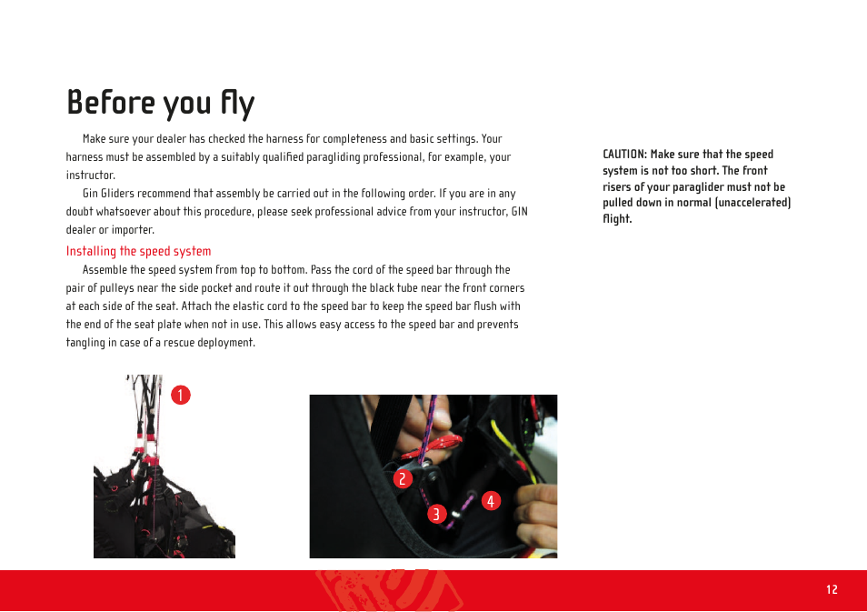 Before you fly | GIN Verso User Manual | Page 12 / 36