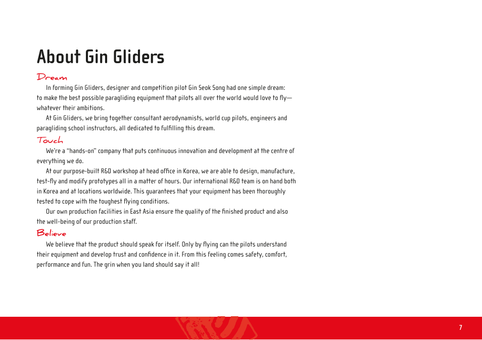 About gin gliders | GIN Verso User Manual | Page 7 / 36