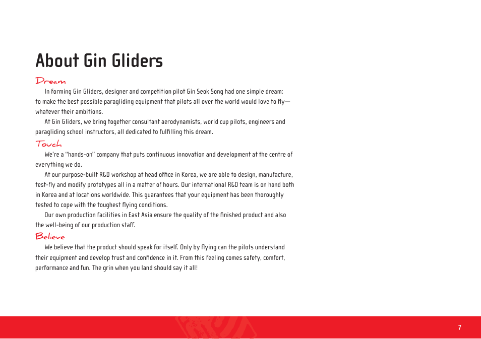 Fuse pilot_harness_manual_en_ 7, About gin gliders | GIN Fuse pilot User Manual | Page 7 / 34