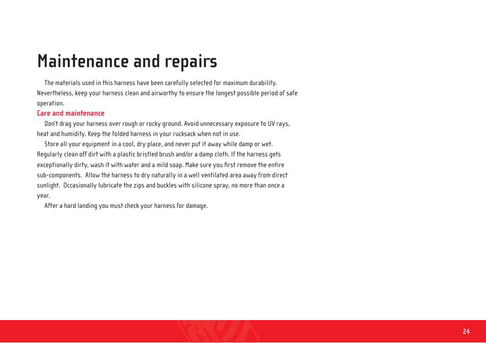 Fuse passenger_manual_en_22, Maintenance and repairs | GIN Fuse passenger User Manual | Page 22 / 29