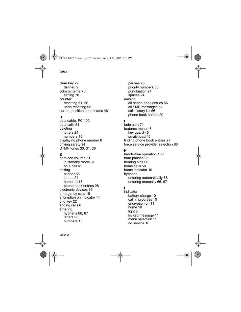 Globalstar GSP-1700 User Manual V1 User Manual | Page 114 / 118