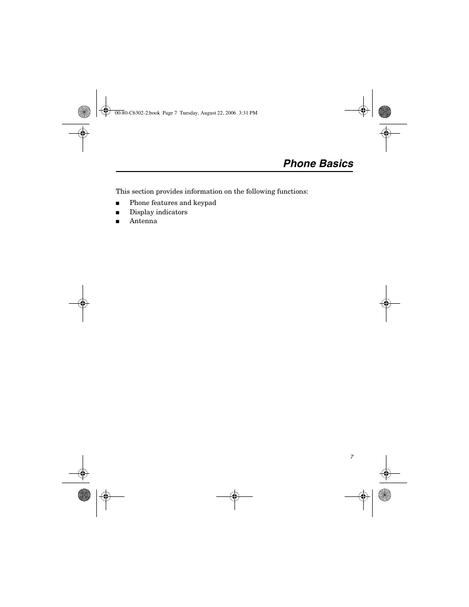 Phone basics | Globalstar GSP-1700 User Manual V1 User Manual | Page 15 / 118