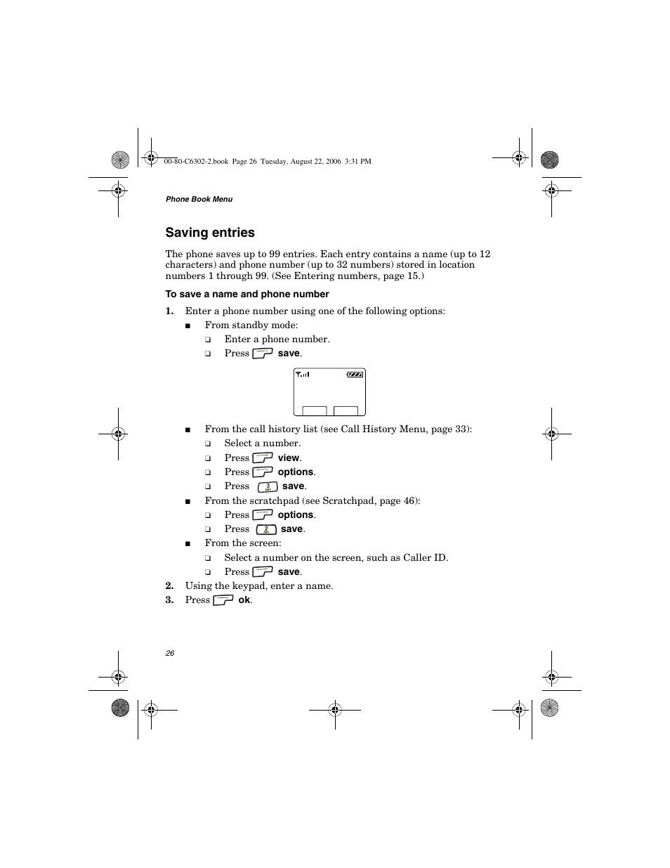 Saving entries | Globalstar GSP-1700 User Manual V1 User Manual | Page 34 / 118