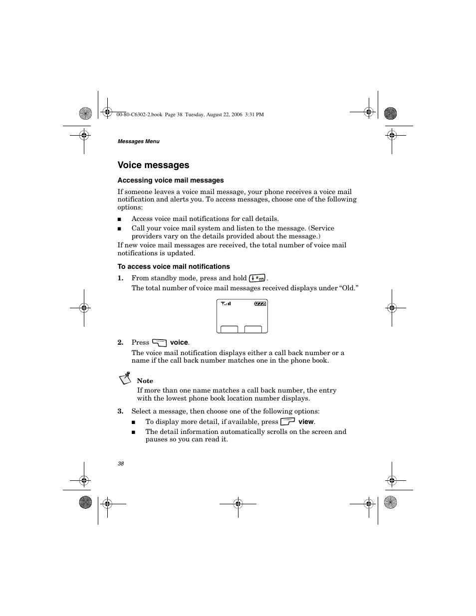 Voice messages | Globalstar GSP-1700 User Manual V1 User Manual | Page 46 / 118