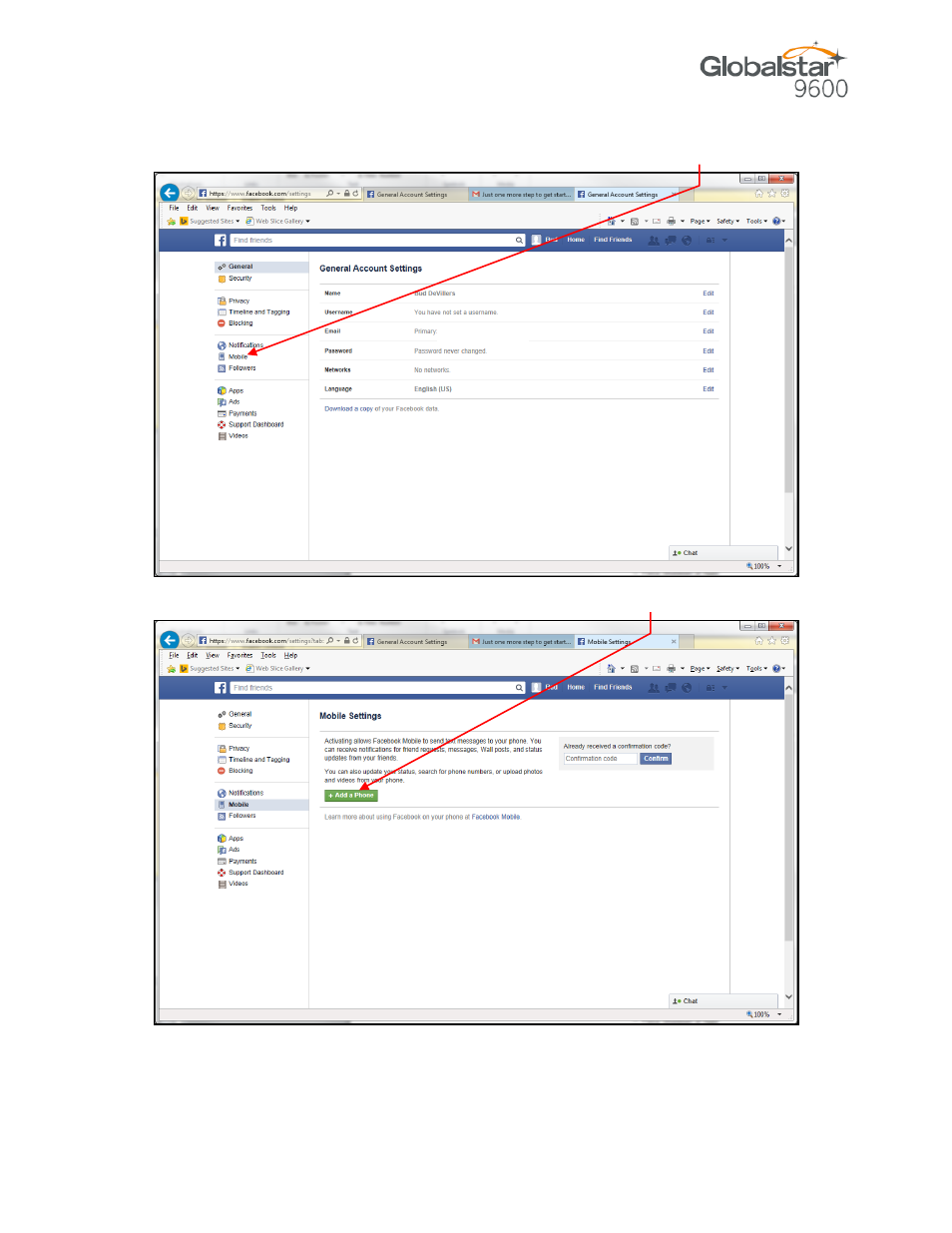 Globalstar 9600 User Guide for iOS User Manual | Page 24 / 37