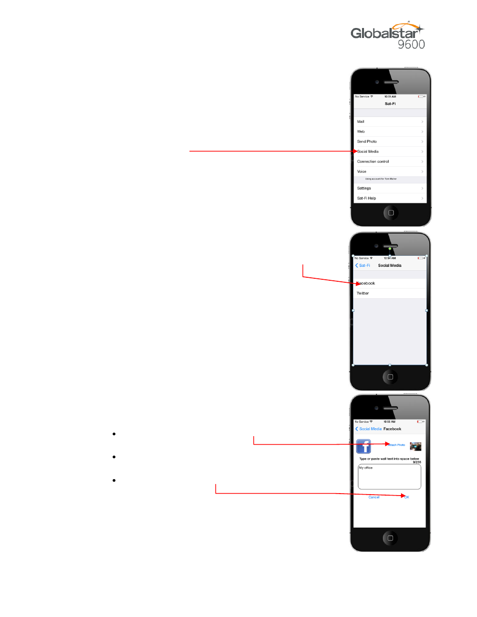 Globalstar 9600 User Guide for iOS User Manual | Page 28 / 37