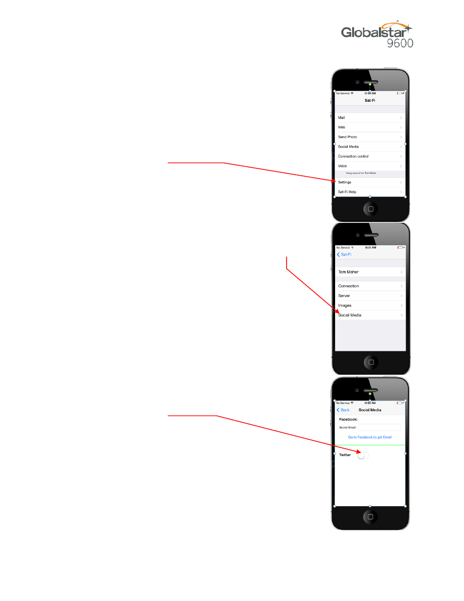Twitter | Globalstar 9600 User Guide for iOS User Manual | Page 30 / 37