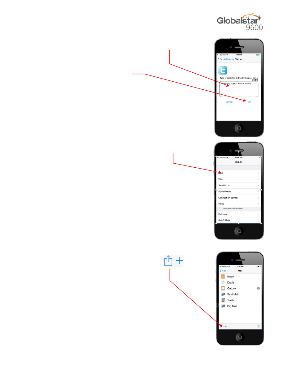 Globalstar 9600 User Guide for iOS User Manual | Page 33 / 37