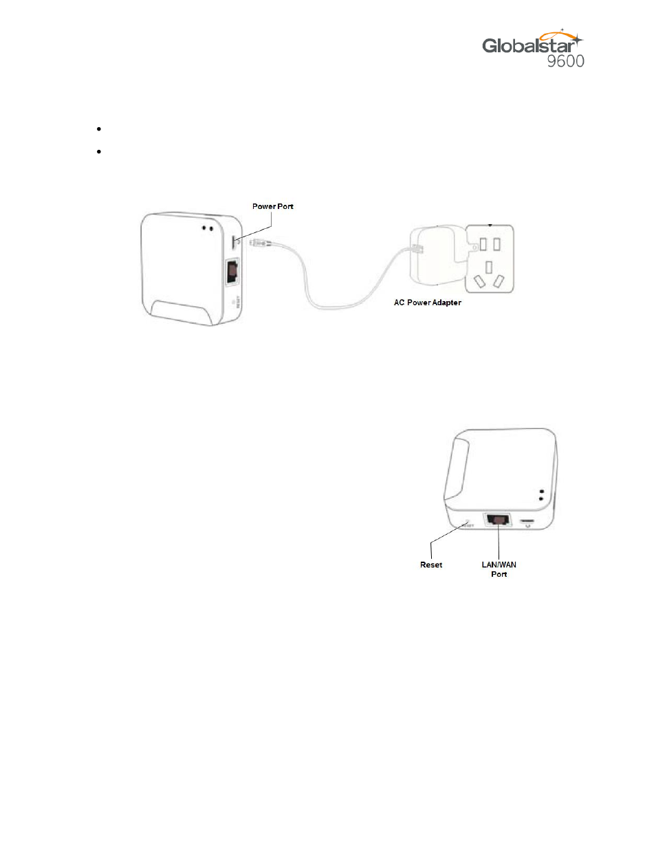 Charging the globalstar 9600, Additional features | Globalstar 9600 User Guide for iOS User Manual | Page 8 / 37