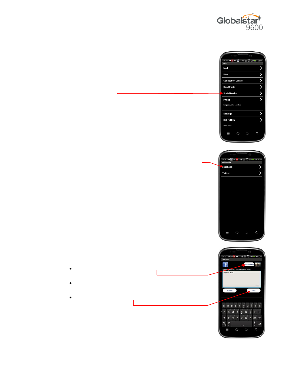 Globalstar 9600 User Guide for Android User Manual | Page 29 / 40