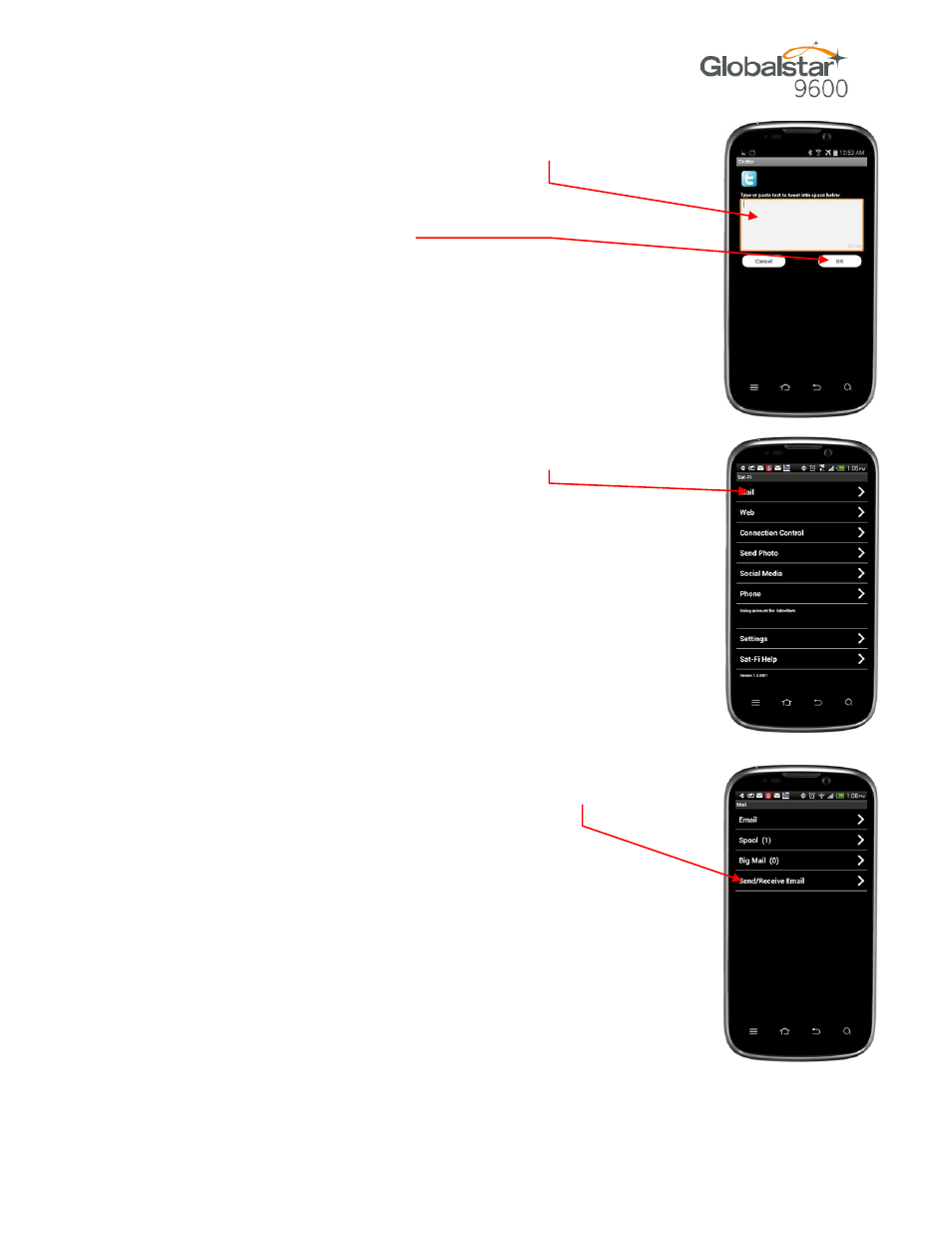 Globalstar 9600 User Guide for Android User Manual | Page 34 / 40